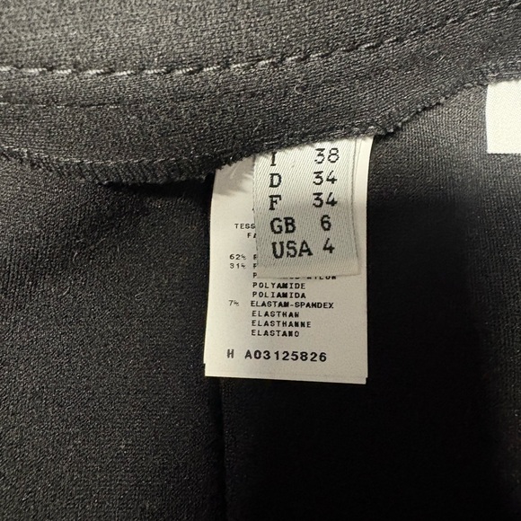 Moschino trouser pants black womens size 4 made in Italy straight leg - Picture 3 of 6